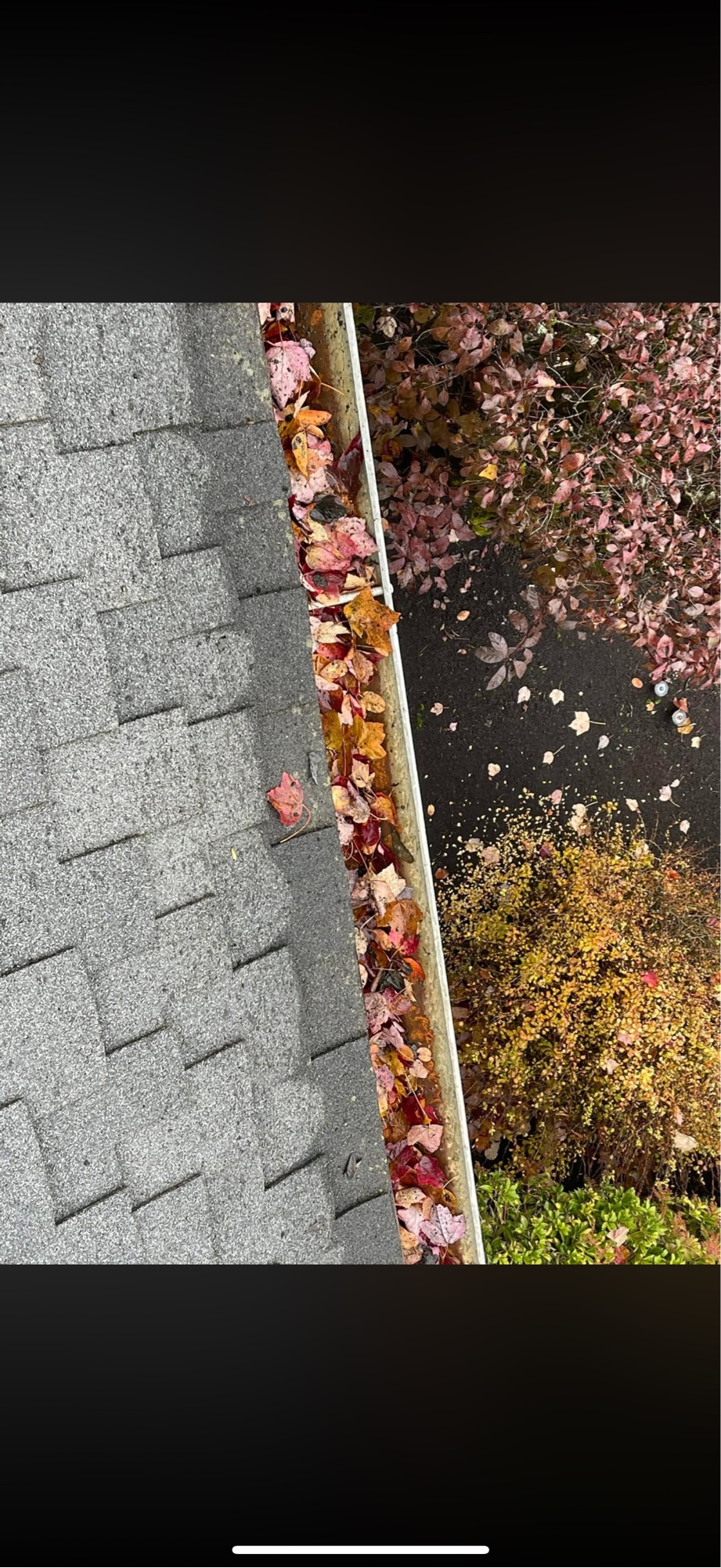 After: clear gutter
